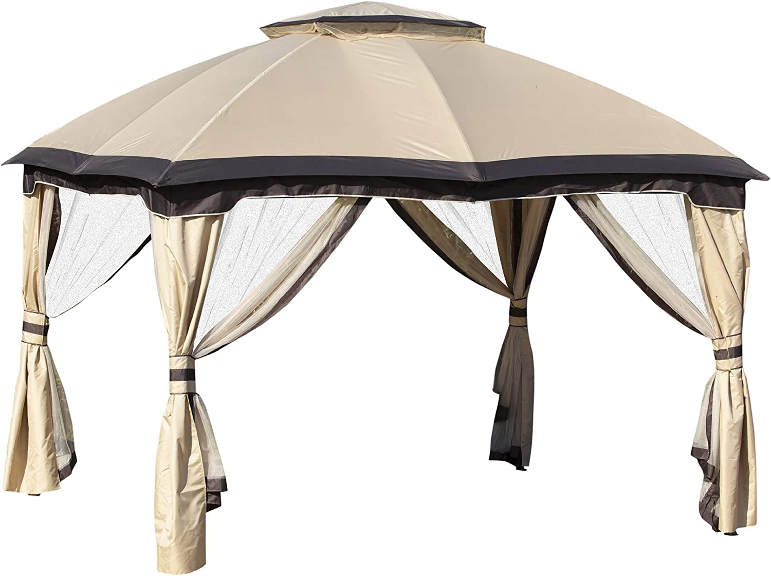 Outsunny 10' x 12' Outdoor Gazebo, Canopy Shelter w/Double Vented Roof - $290