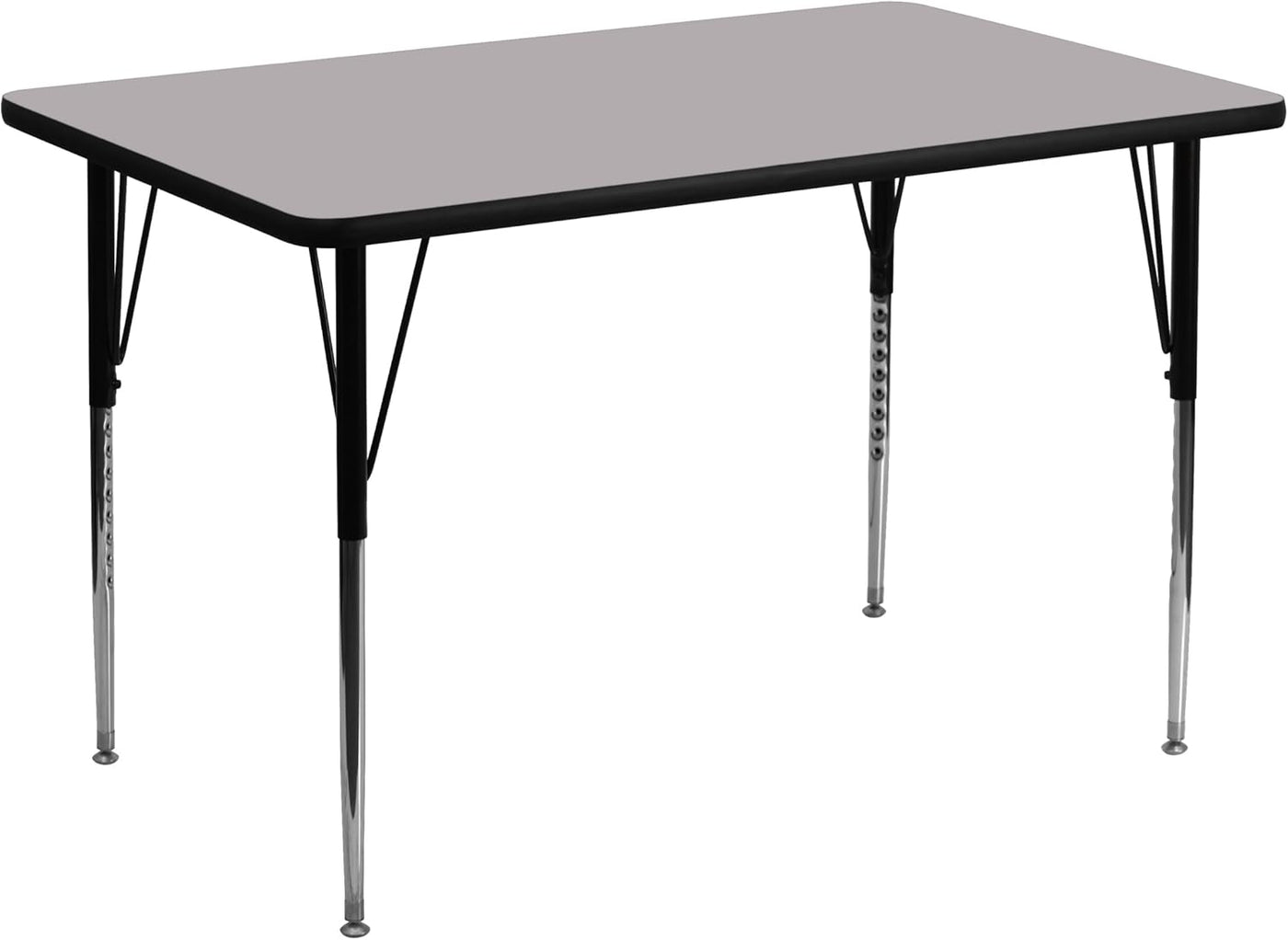 Flash Furniture Wren 30''W x 48''L Rectangular Grey Thermal Laminate Activity Table - $95