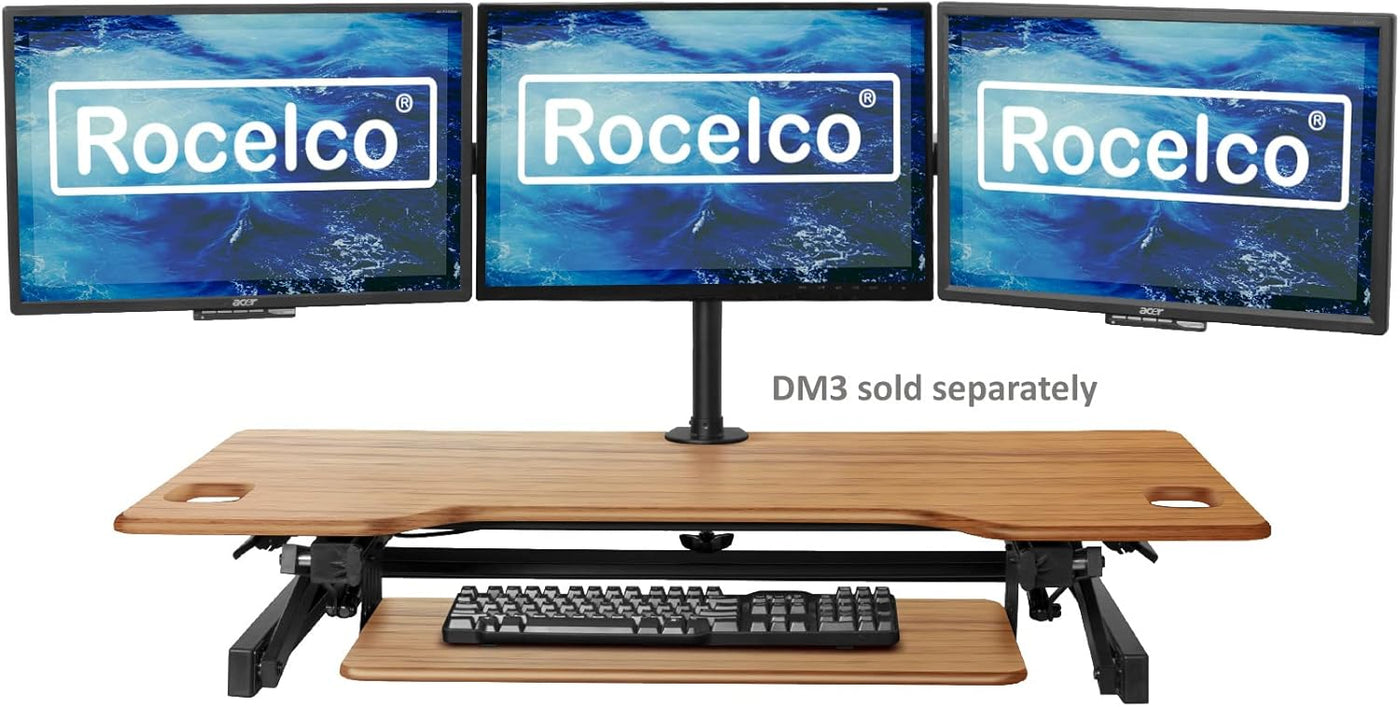 Rocelco 46" Large Height Adjustable Standing Desk Converter - $140