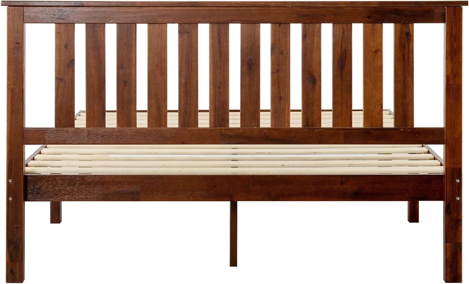 Mellow Marley 14 Inch Solid Wood Platform Bed with Paneled Headboard, King - $145