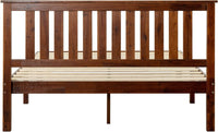 Mellow Marley 14 Inch Solid Wood Platform Bed with Paneled Headboard, King - $145