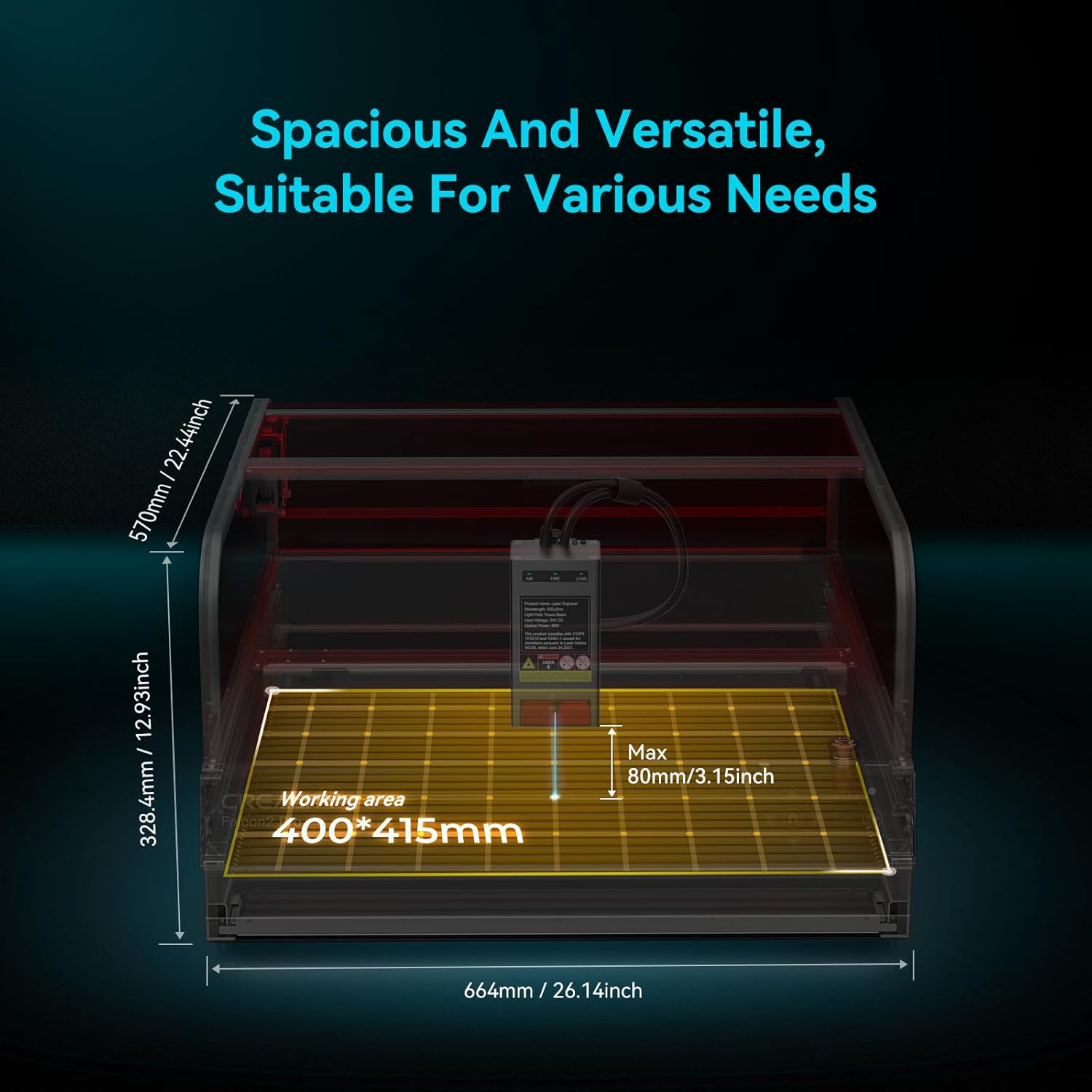 Falcon2 Pro 40W Enclosed Laser Engraver with Air Assist, Pilot Technology - $1140