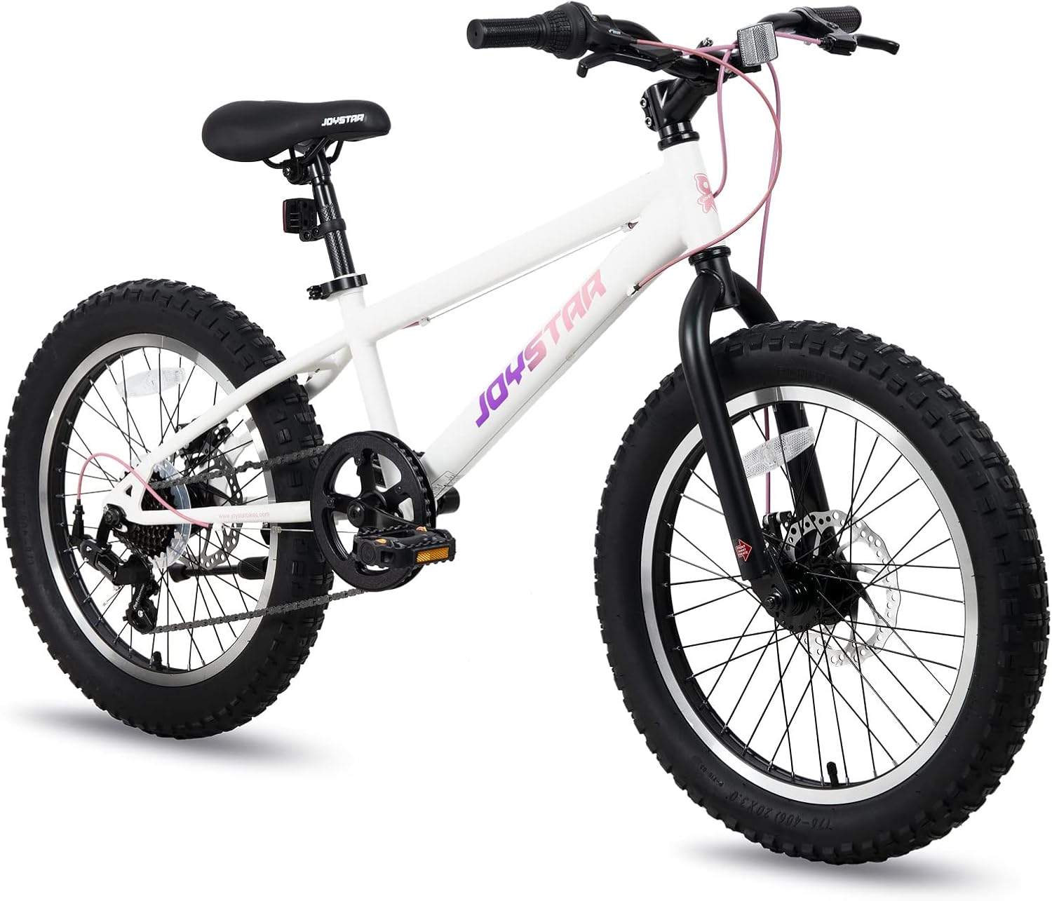 JOYSTAR 20 Inch Mountain Bike for Kids Ages 7-12 Year Old, 3-Inch Wide Knobby Tires - $150