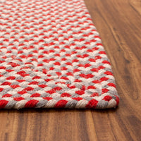 Super Area Rugs Tri-Color Cotton Farmhouse Braided Cotton Rug, 5' x 7' Rectangle - $55