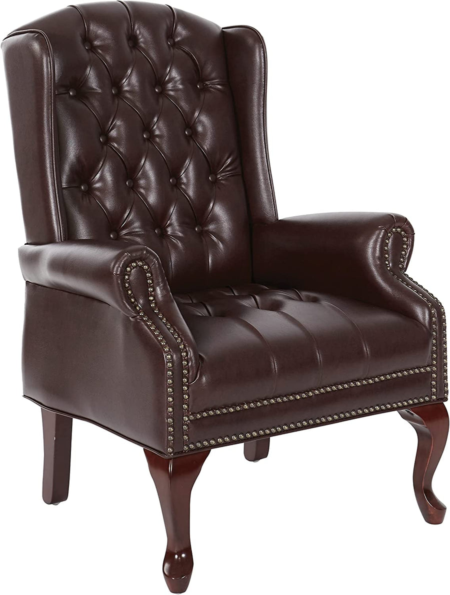 Office Star TEX Traditional Queen Anne Style Chair - $195
