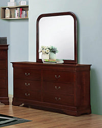 Coaster Furniture Louis Philippe 6-Drawer Dresser Red Brown - $300