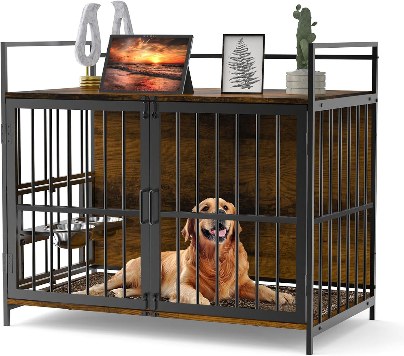 ROOMTEC Dog Crate Furniture-Style Cages for Large Dogs Indoor Heavy Duty  - $200