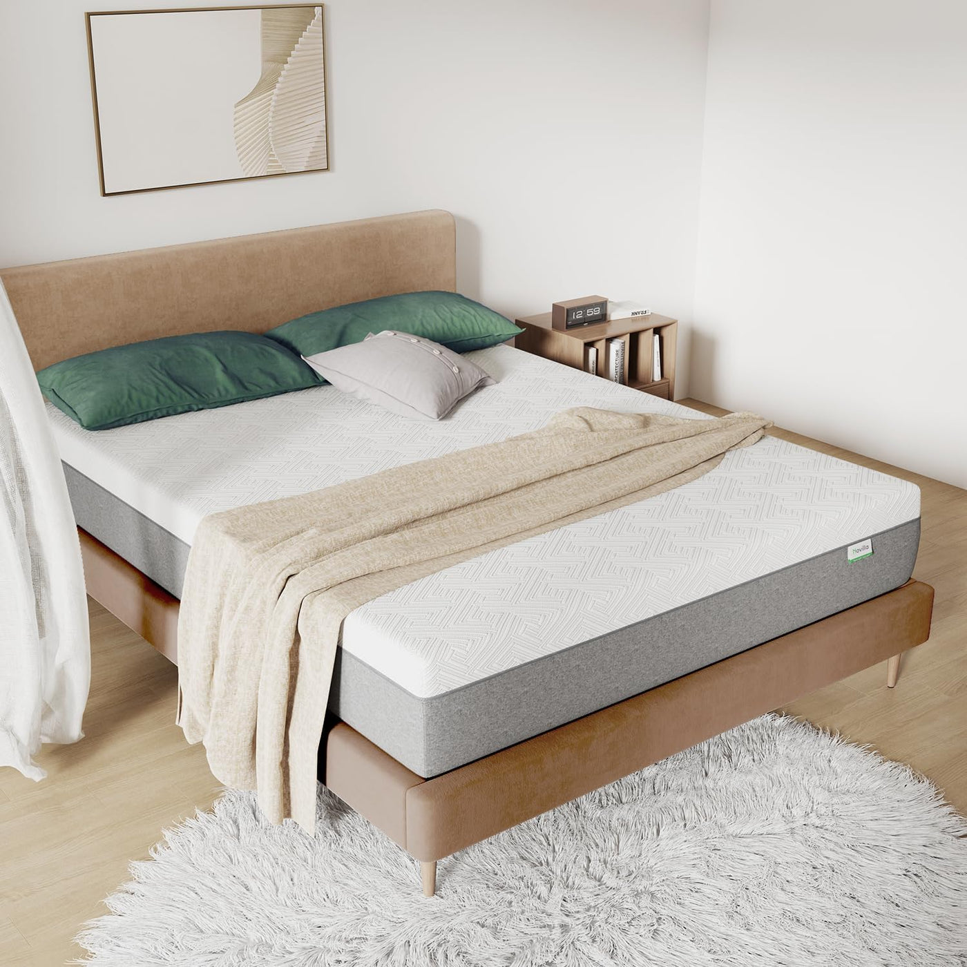 Novilla Full Mattress, 12 Inch Gel Memory Foam Full Size Mattress - $160