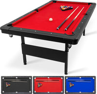 GoSports 6, 7, or 8 ft Billiards Table - Portable Pool Table (Scratched) - $330