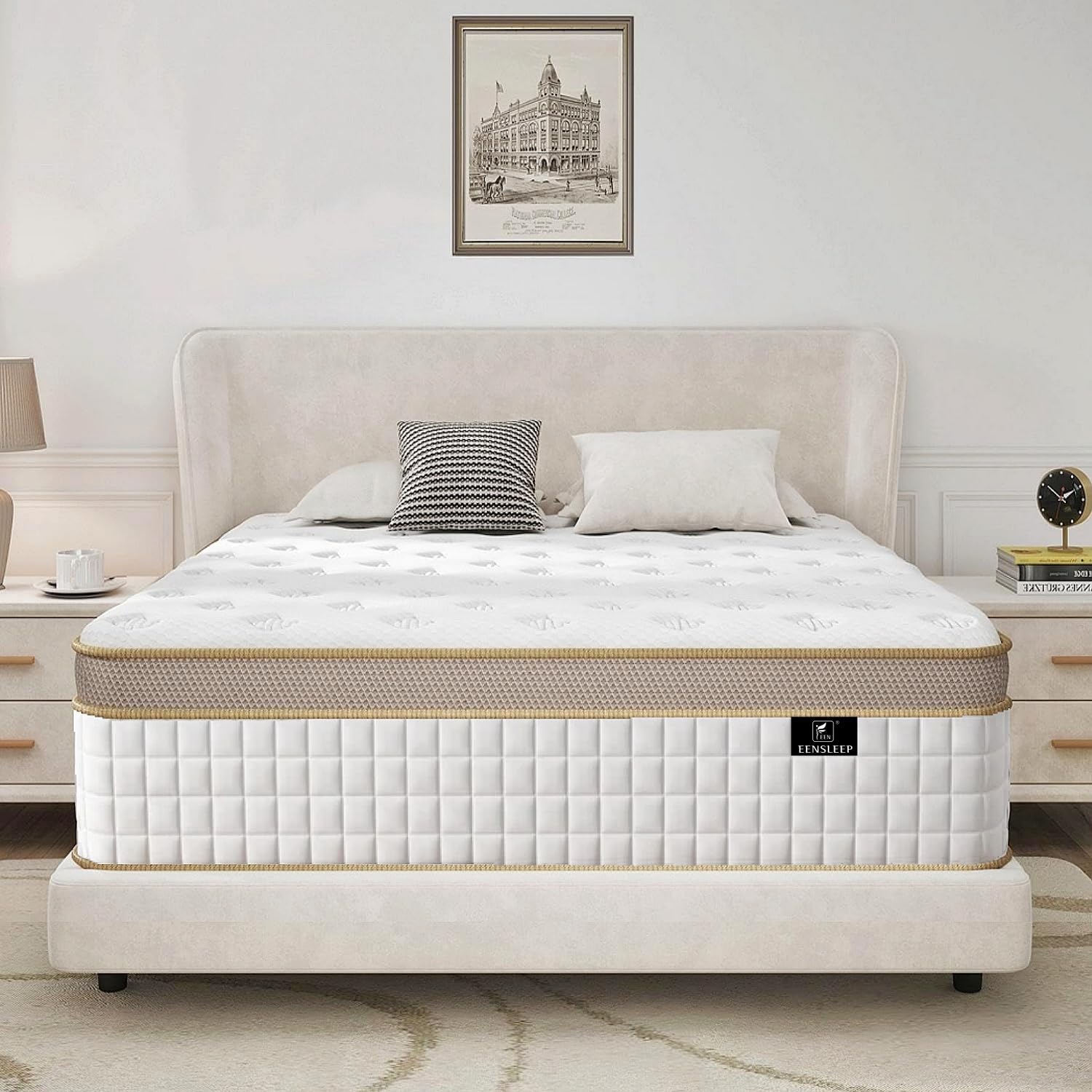 Full Size Mattress Upgrade Strengthen Firm 12 Inch Hybrid Full Mattr DISCOUNT BROS