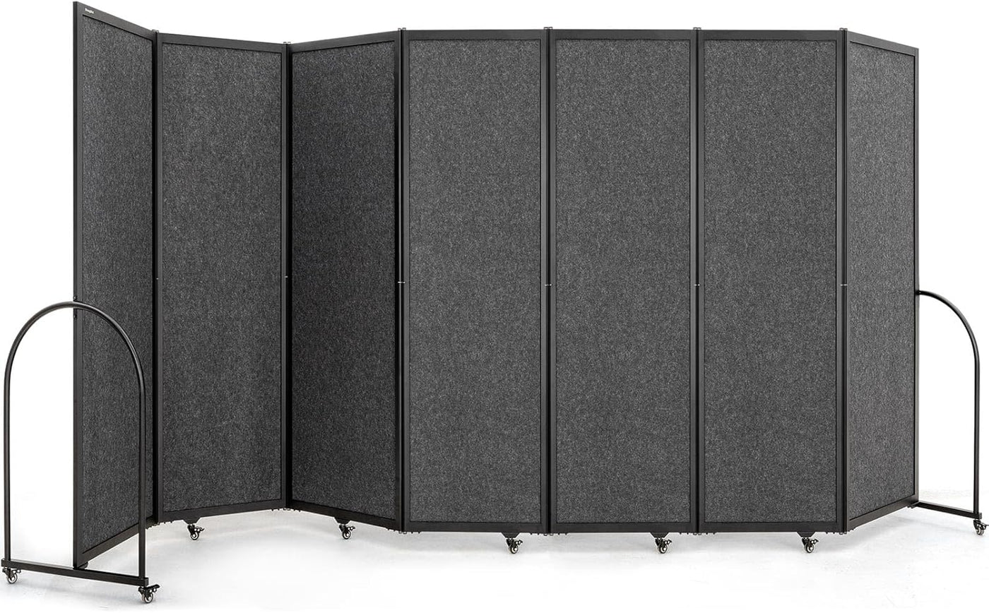 Folding Room Partition,Privacy Room Screen with Arms,Office Dividers Partition Wall - $600