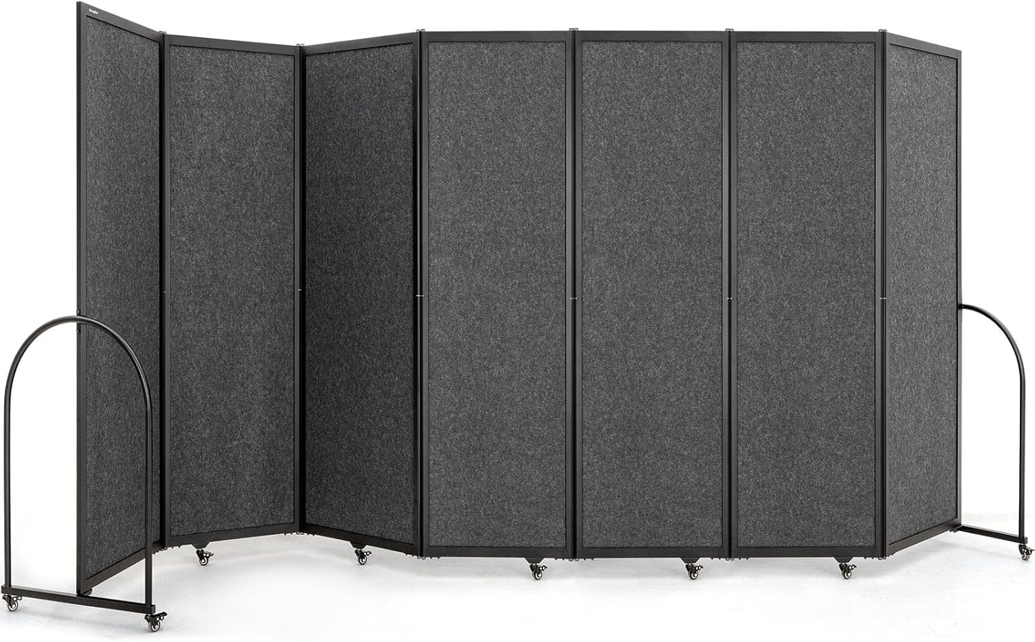 Folding Room Partition,Privacy Room Screen with Arms,Office Dividers Partition Wall - $600
