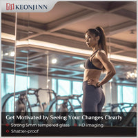 Keonjinn Home Gym Mirror 60” x 24” x 2 PCS, Workout Mirror, Large Wall Mirror - $150