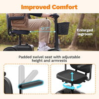 S1 Mobility Scooter for Adults, 4-Wheel Mobility Scooter - 25 Miles Range, 6 mph - $540