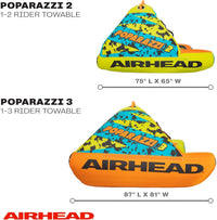 AIRHEAD Poparazzi, 1-3 Rider Towable Tube for Boating - $240