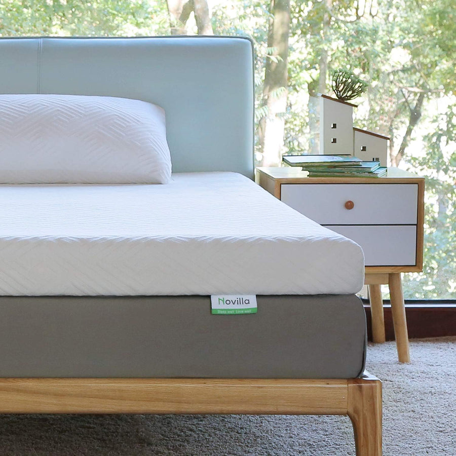 Novilla Full Size Mattress Topper, 3 Inch Dual Layer Memory Foam Mattress Topper - $75