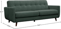 Amazon Brand – Rivet Sloane Mid-Century Modern Sofa Couch, Emerald Green - $800