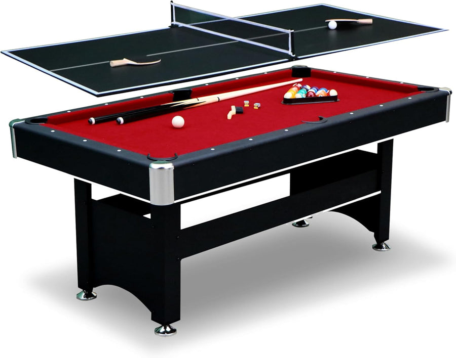 Hathaway Spartan 6 Ft Pool, Ping Pong Multi Game Combo Table (Damaged) - $230