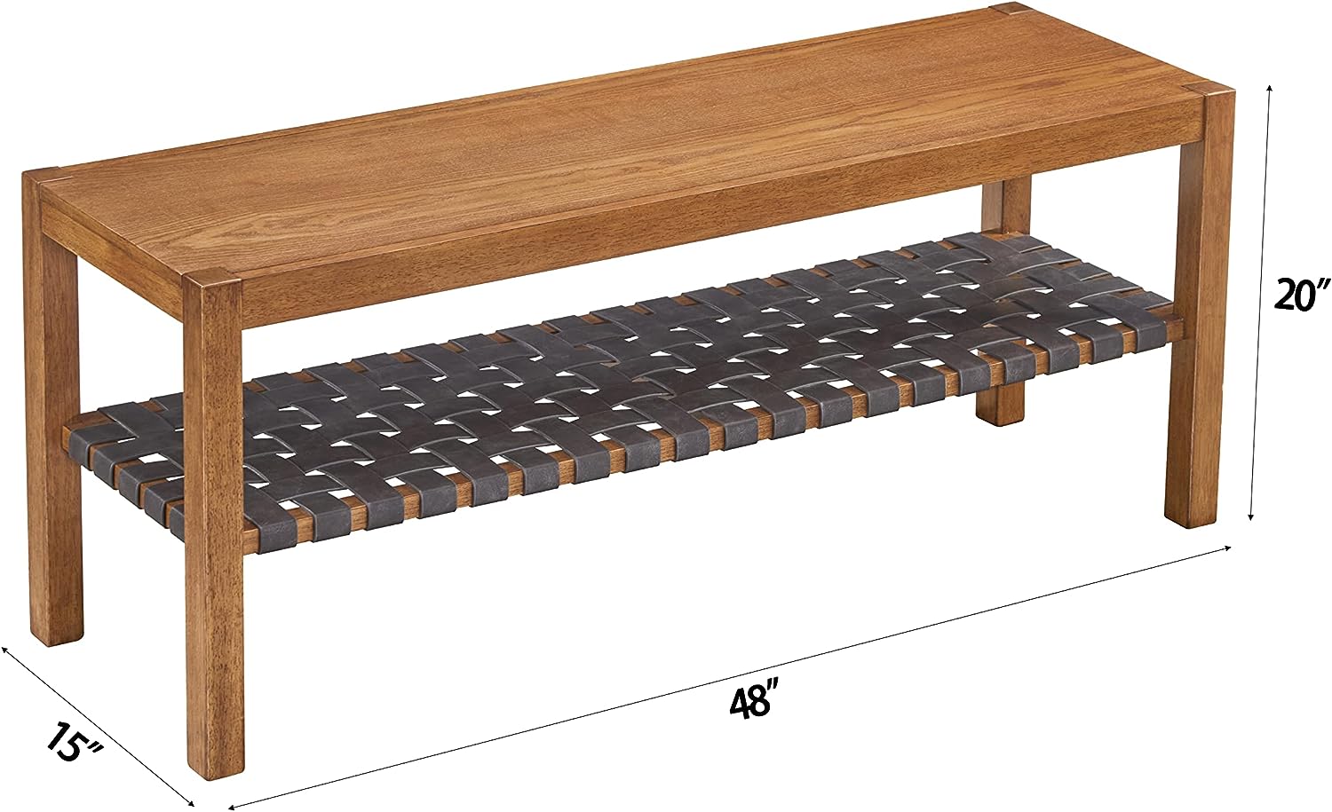 Ball & Cast Entryway Storage Bench Wood Frame Shoe Bench - $90
