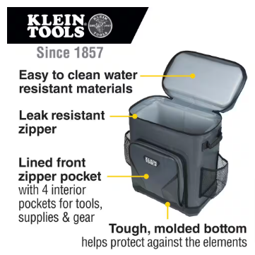 Klein Tools 30 Can Capacity Backpack Cooler, Insulated - $120