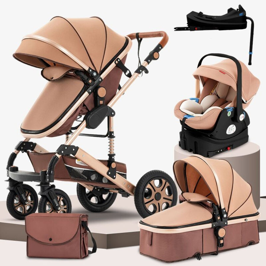 Steanny 5-IN-1 Baby Stroller Travel System - Multifunction Pram W/ Car Seat & Base - $180