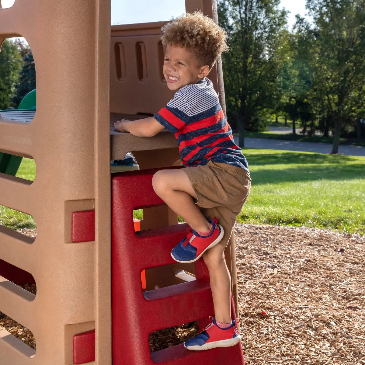 Naturally Playful Playhouse Climber & Swing Extension - $540