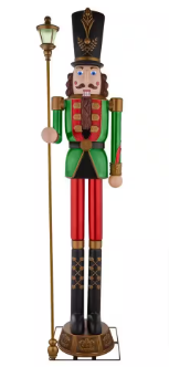 Home Accents Holiday 8 ft. Giant-Sized Lantern Nutcracker with Life Eyes LCD Eyes - $150