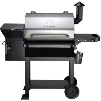 Z GRILLS 1060 sq. in. Pellet Grill and Smoker, Stainless Steel - $360