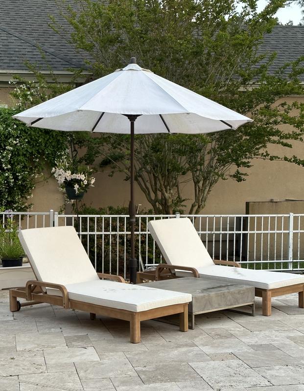 Wood patio chaise online lounge