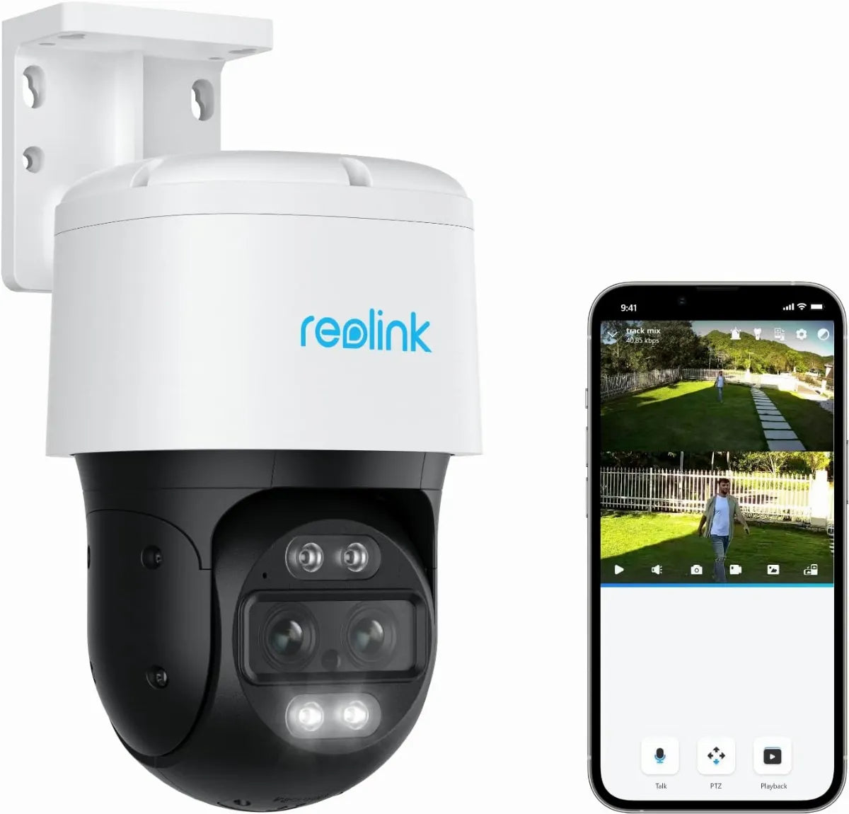 REOLINK PTZ Security Camera System 4K, IP PoE 360 Camera with Dual-Lens - $120