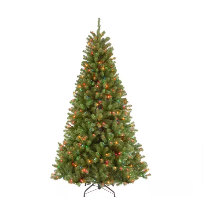 National Tree Company 7 ft. North Valley Spruce Hinged Artificial Christmas Tree - $170