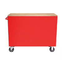 Husky Tool Storage 46 in. W Gloss Red Mobile Workbench Cabinet, No Key- $275