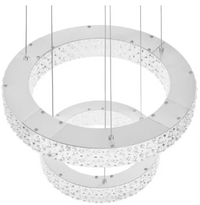 Wesley Park 150-Watt Integrated LED Chrome Pendant Hanging Light - $130