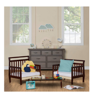 Dream On Me Emma Espresso Toddler Sleigh Bed - $85