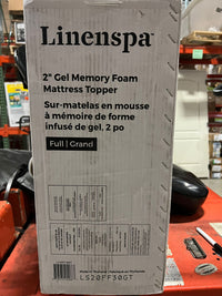 LINENSPA Memory Foam Mattress Topper - 2 Inch Gel Infused Memory Foam - $45