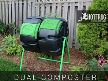 FCMP Outdoor 37 Gal. Dual Body Tumbling Composter - $80
