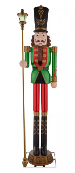 Home Accents Holiday 8 ft. Giant-Sized Lantern Nutcracker with LifeEyes LCD Eyes - $250