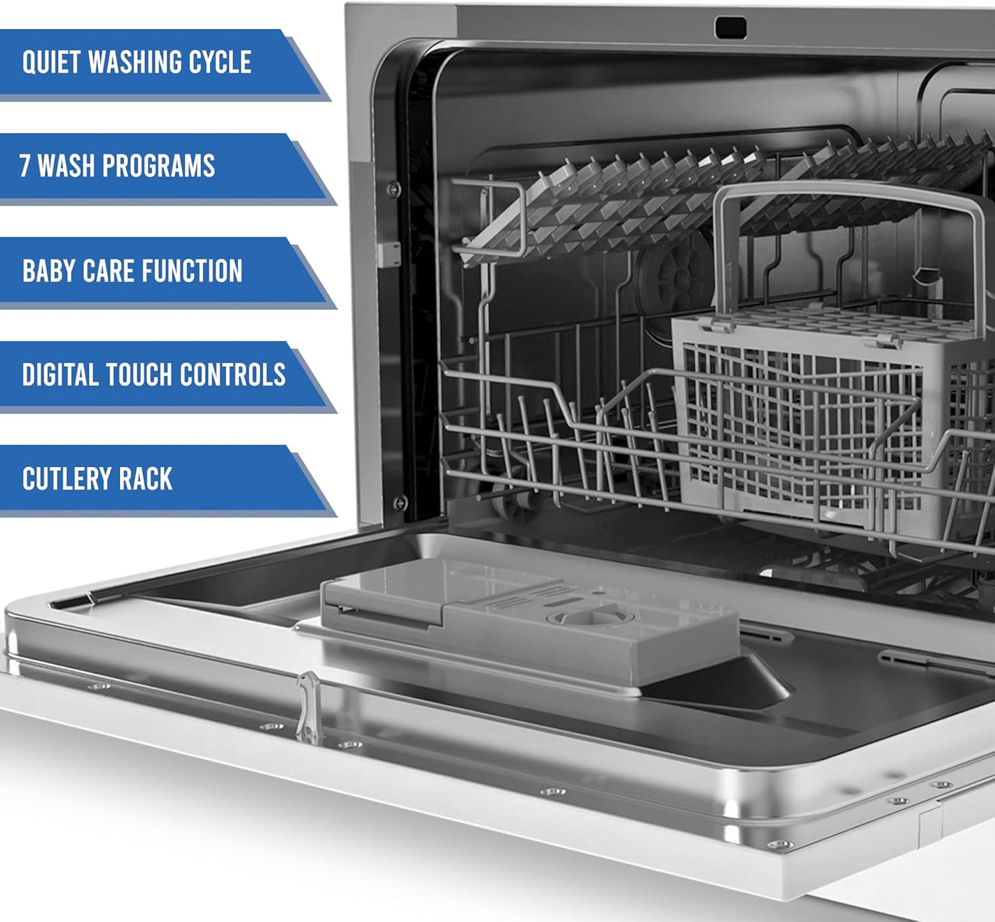 Farberware Compact 6-Place Setting Dishwasher - Portable Mini Countertop Dishwasher - $170