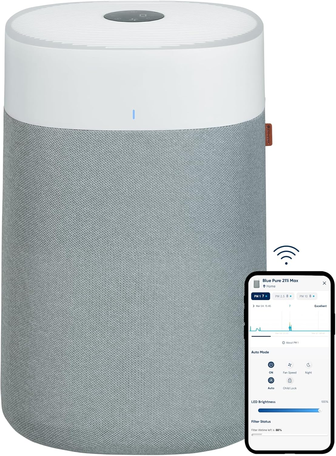 BLUEAIR Air Purifiers for Large Rooms, Cleans 3,048 Sqft In One Hour - $195