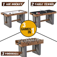 Barrington 3-in-1 Combination Game Table 54”, Foosball, Hockey and Table Tennis  - $230