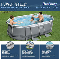 Bestway Oval Above Ground Pool Set (10' x 6'7" x 33") - $210