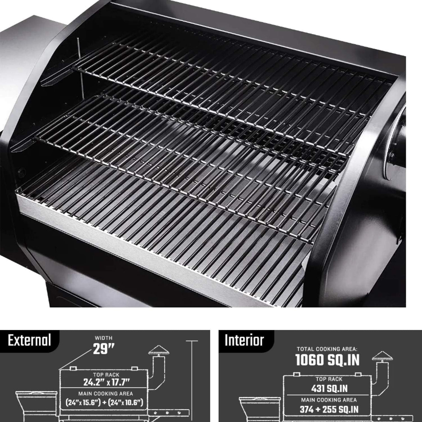 Z GRILLS 1000E Wood Pellet Grill Smoker with Ash Clean System for Outdoor Cooking - $510