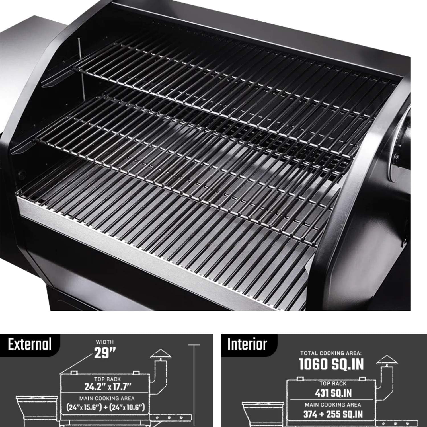 Z GRILLS 1000E Wood Pellet Grill Smoker with Ash Clean System for Outdoor Cooking - $510