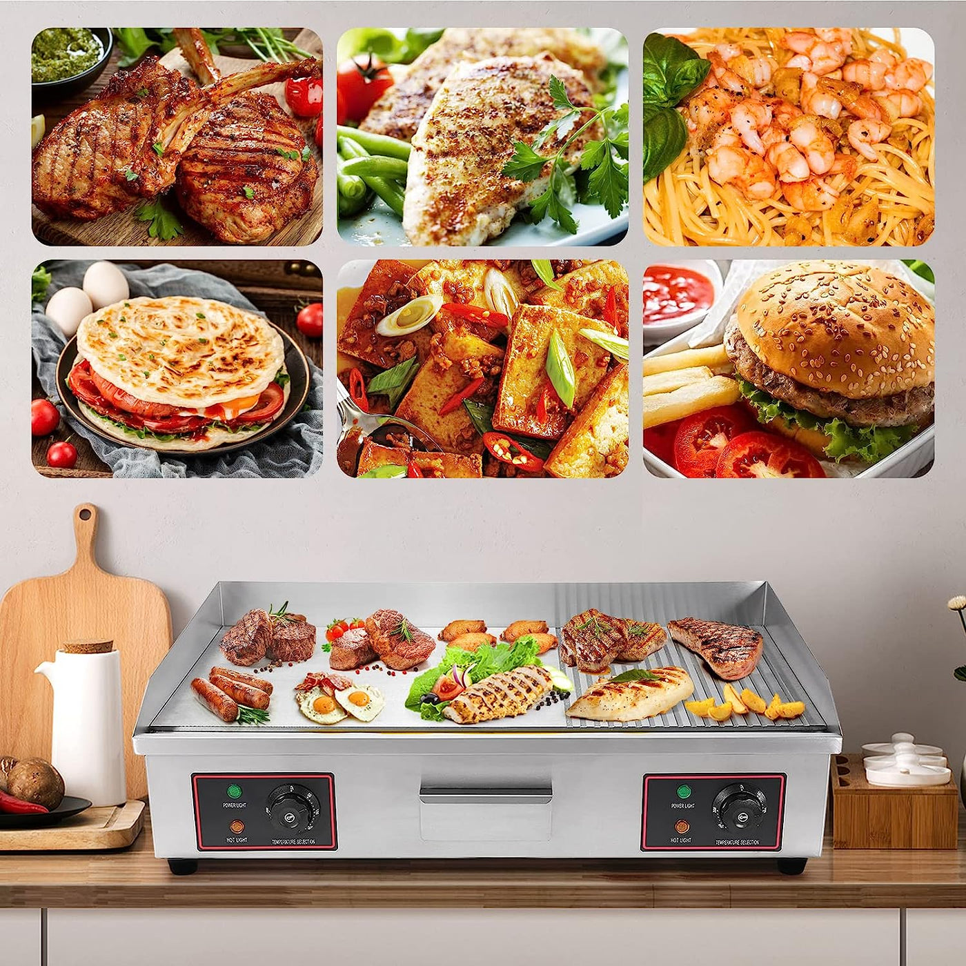 Dyna-Living Commercial Electric Griddle 29'' Flat Top Grill - $160