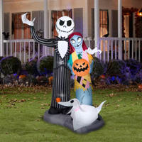 Halloween Airblown- Inflatable Nightmare Before Christmas-LG Scene-Disney - $95