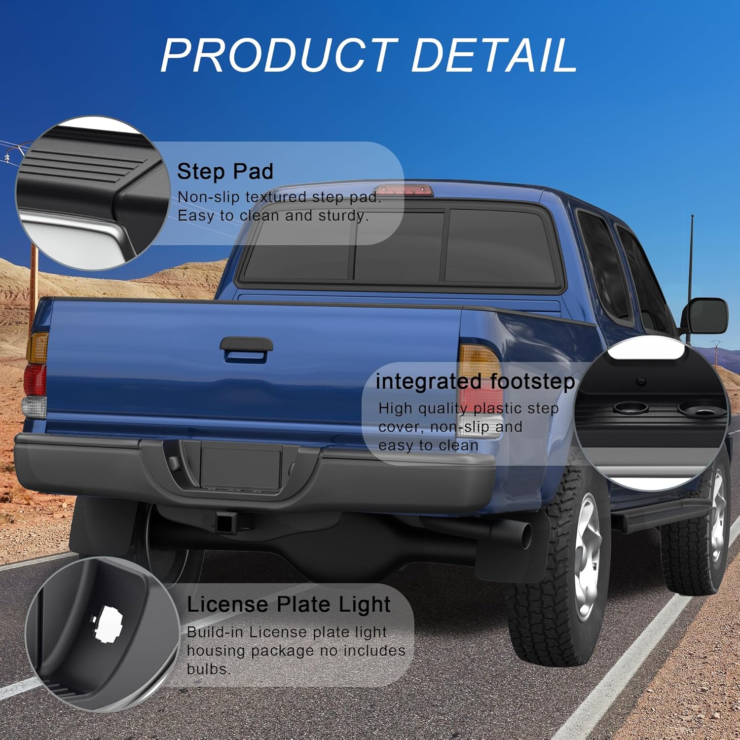 Rear Step Bumper Assembly Compatible for 2000-2006 Toyota Tundra - $145