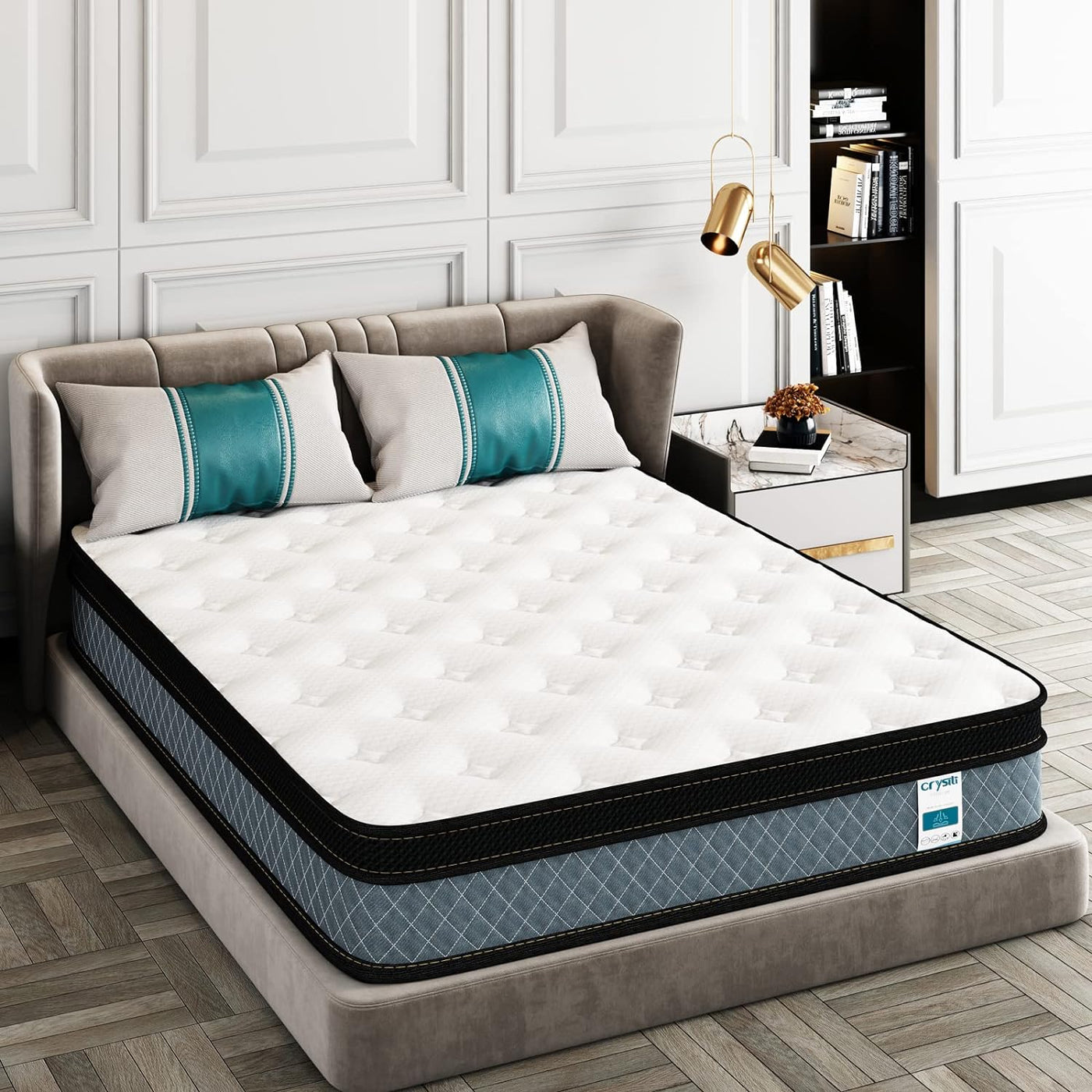 Crystli Full Mattress, 10 Inch Memory Foam with Innerspring Hybrid Full Size - $175