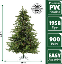 Fraser Hill Farm 7.5-Ft. Foxtail Pine Artificial Christmas Tree - $325