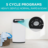 0.9 Cu. Ft. Portable Washer, 6.6 lb. Capacity Washing Machine - $160