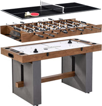 Barrington 3-in-1 Combination Game Table 54”, Foosball, Hockey and Table Tennis  - $230